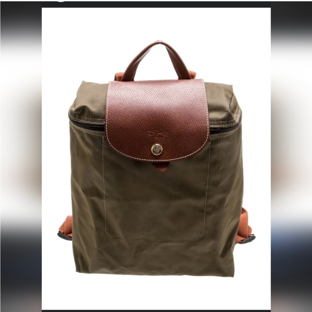Authentic Longchamp Green backpack